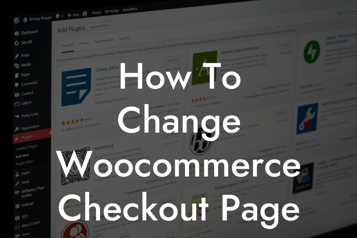 How To Change Woocommerce Checkout Page