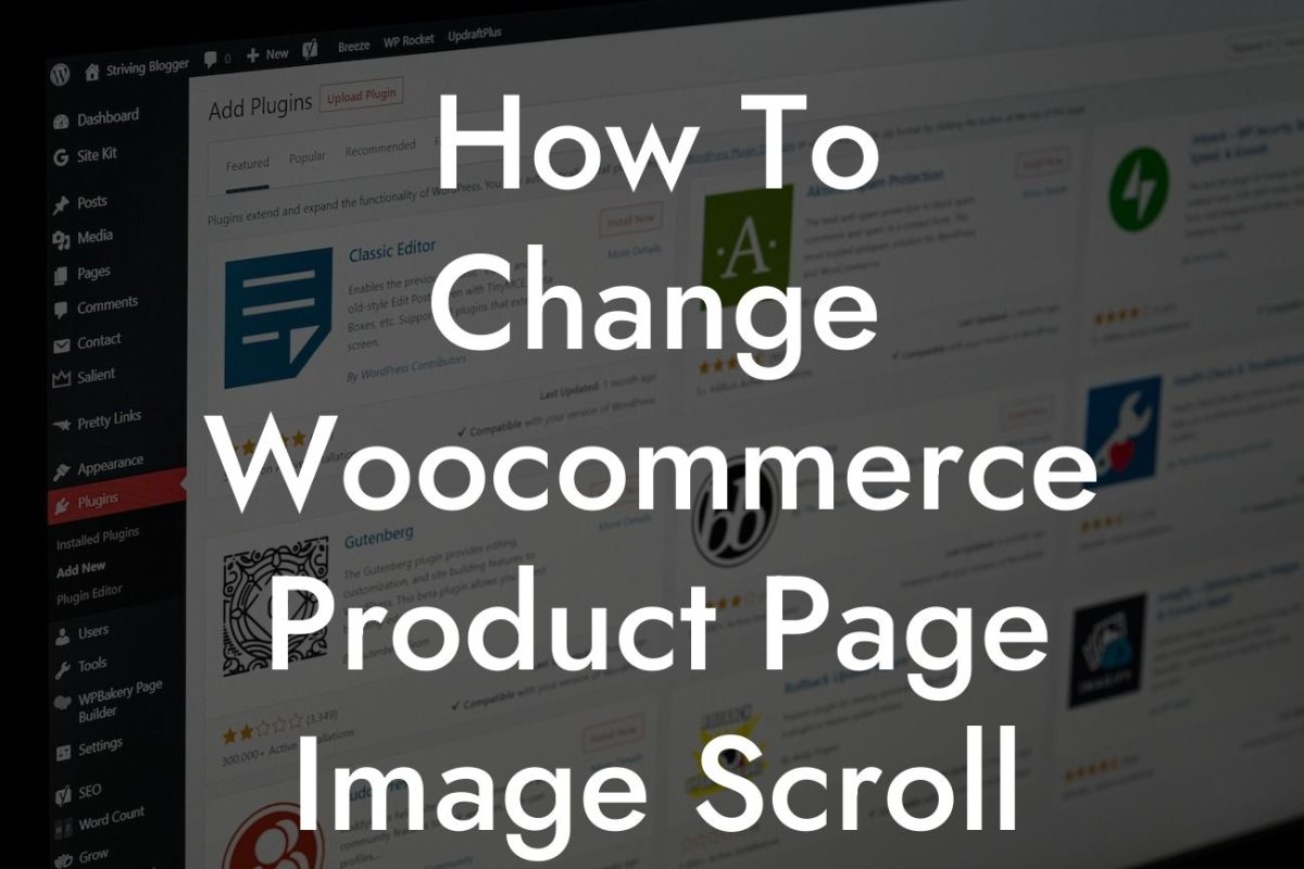 How To Change Woocommerce Product Page Image Scroll Thumbnail