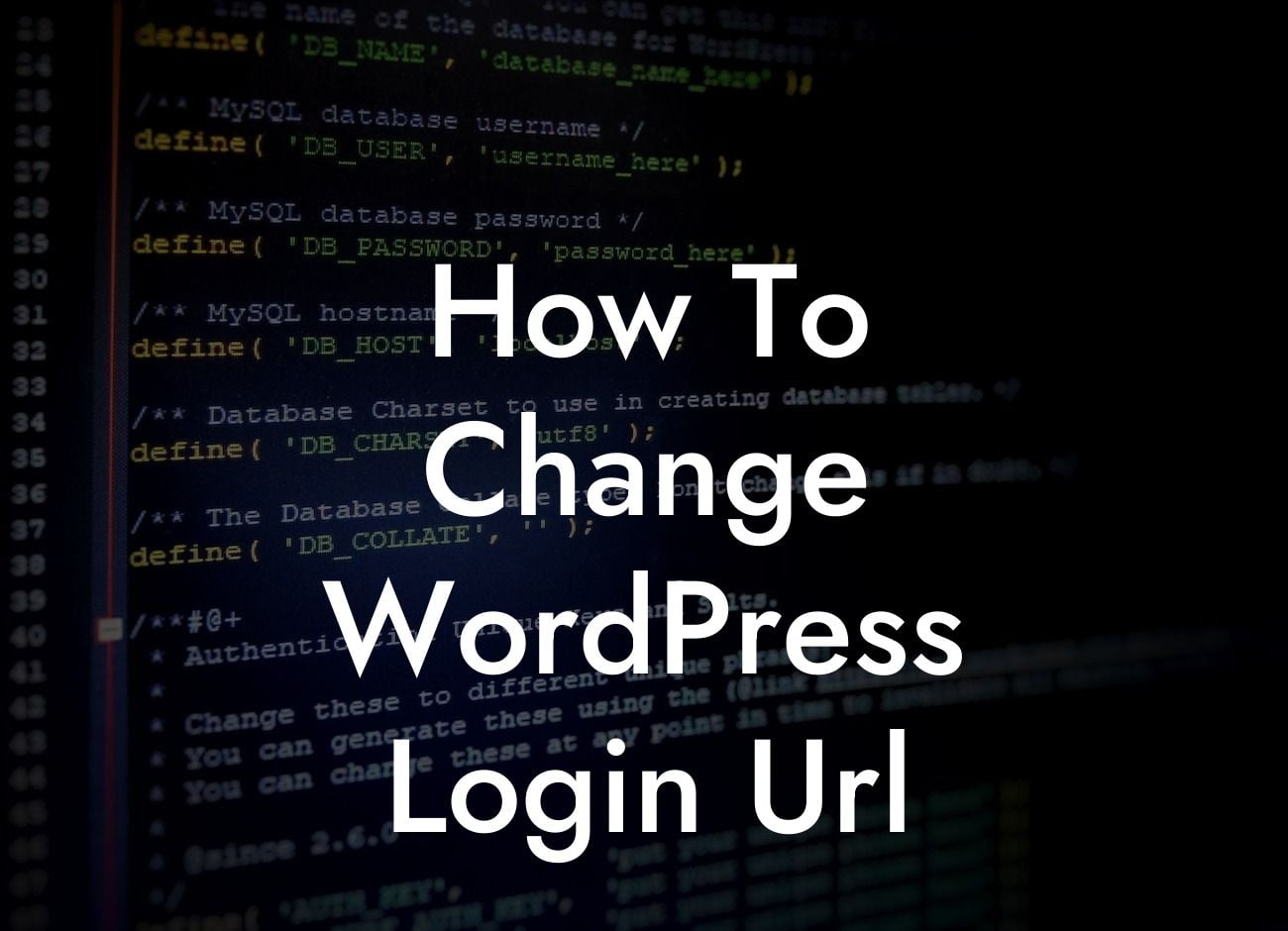 How To Change WordPress Login Url