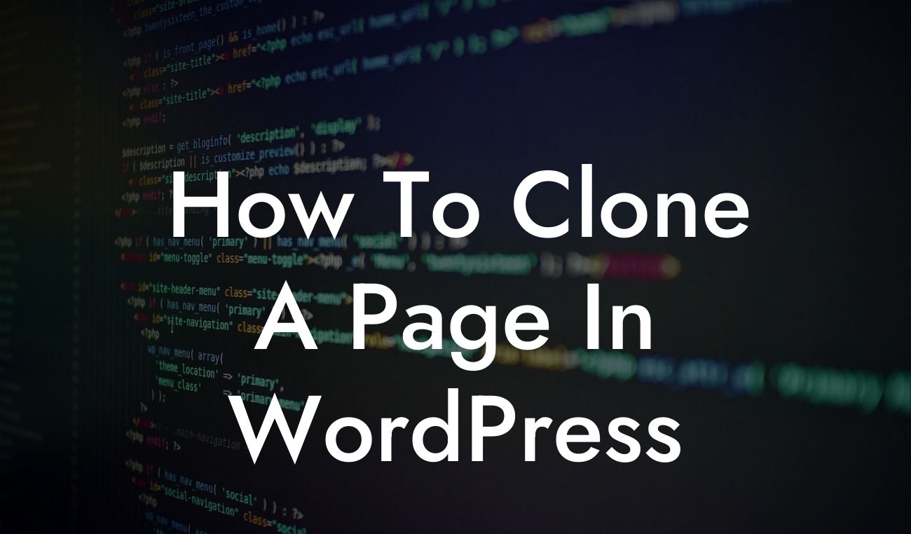 How To Clone A Page In WordPress