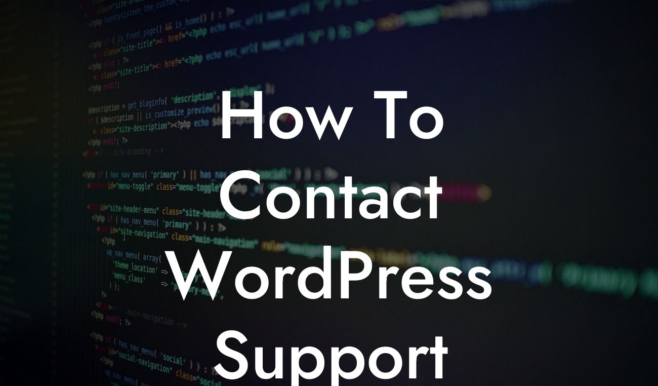 How To Contact WordPress Support