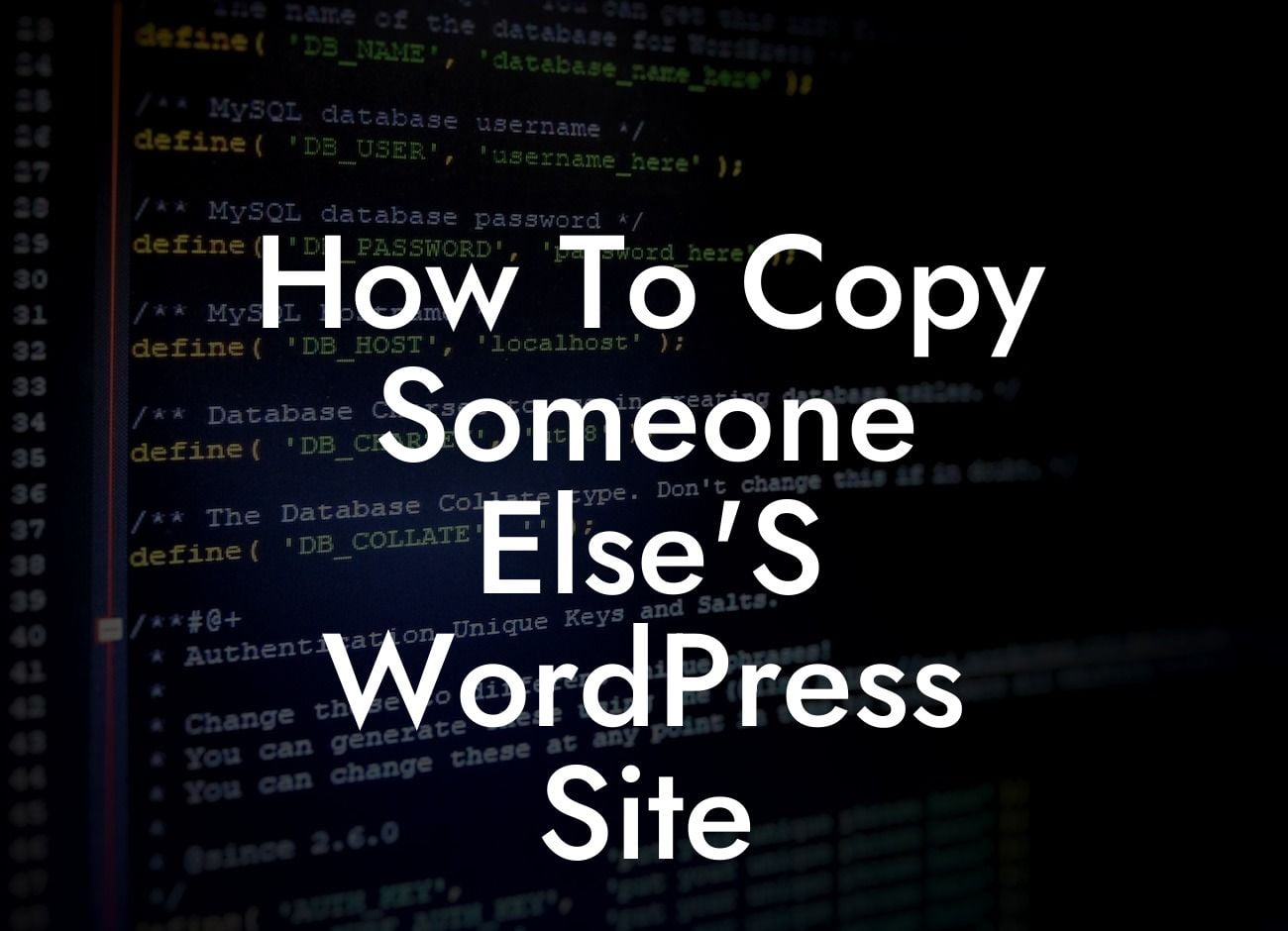 How To Copy Someone Else'S WordPress Site