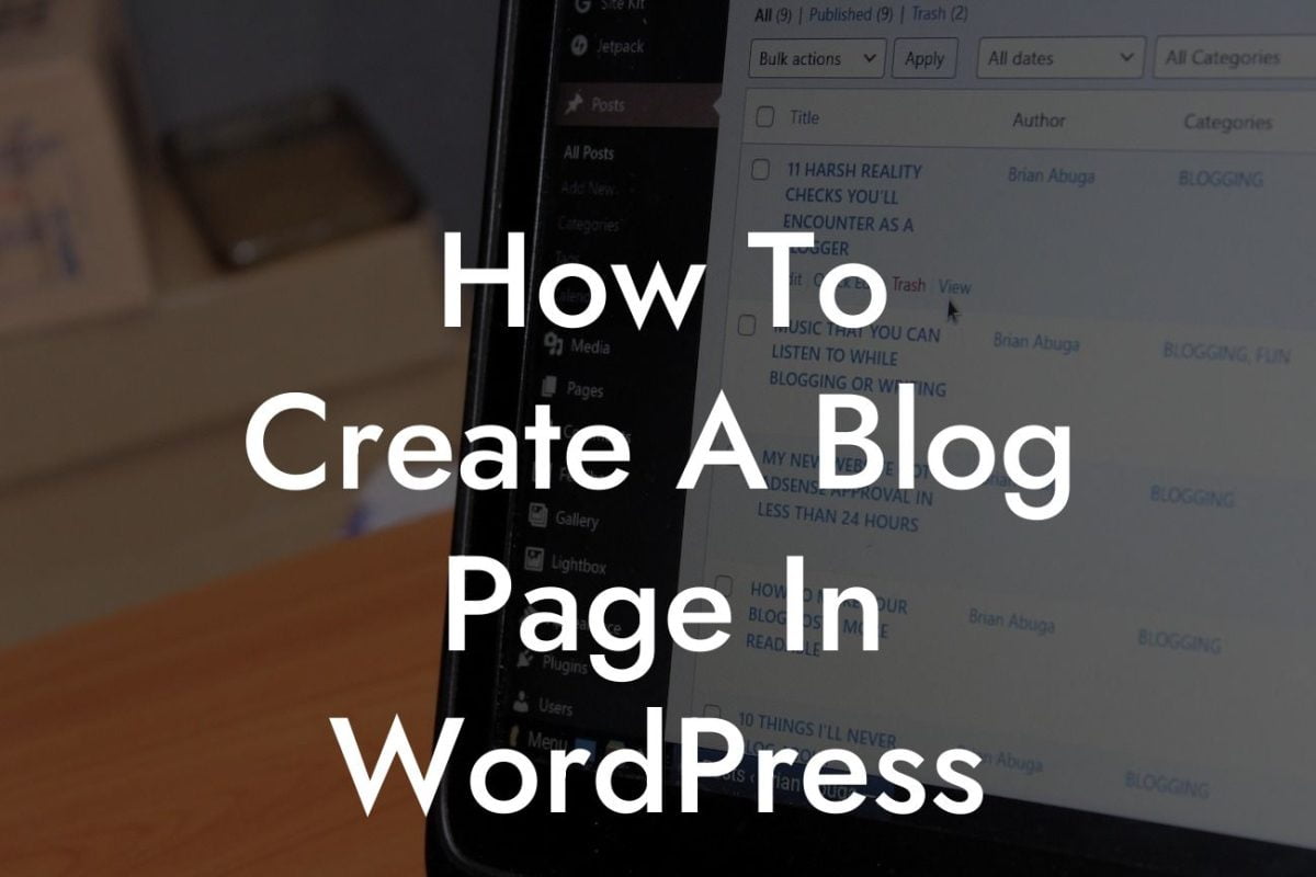 How To Create A Blog Page In WordPress