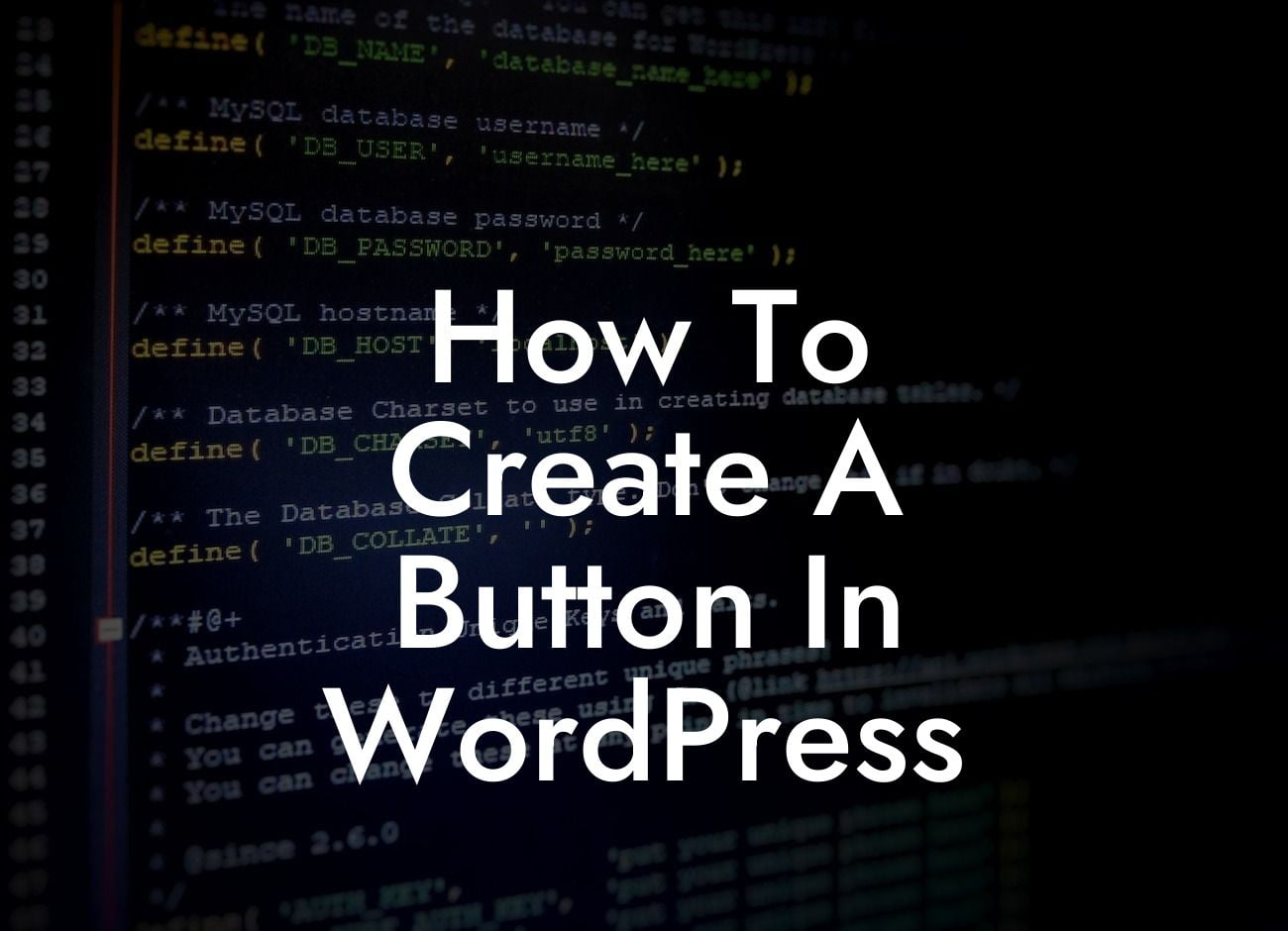 How To Create A Button In WordPress