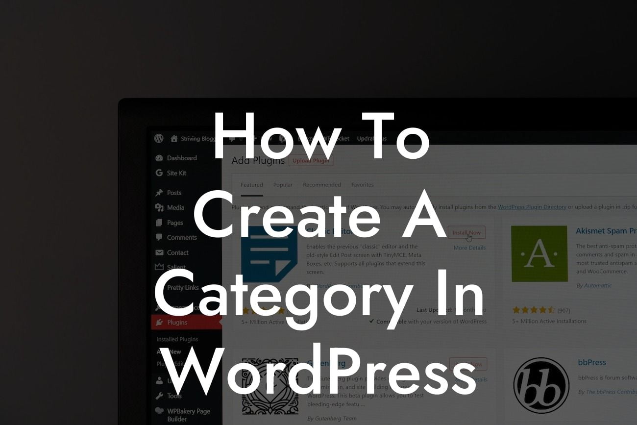 How To Create A Category In WordPress