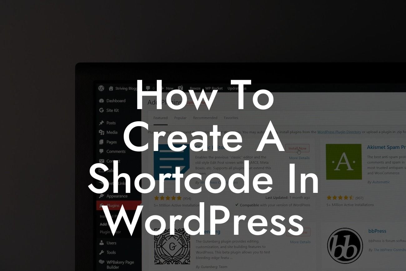 How To Create A Shortcode In WordPress