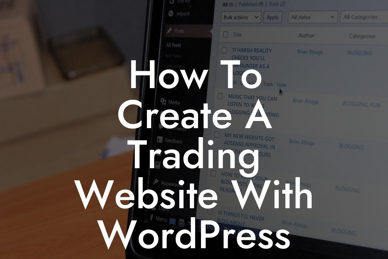 How To Create A Trading Website With WordPress