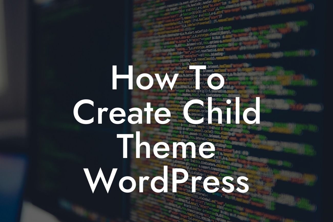 How To Create Child Theme WordPress