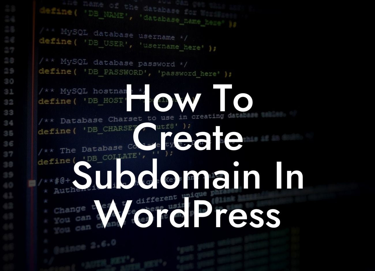 How To Create Subdomain In WordPress