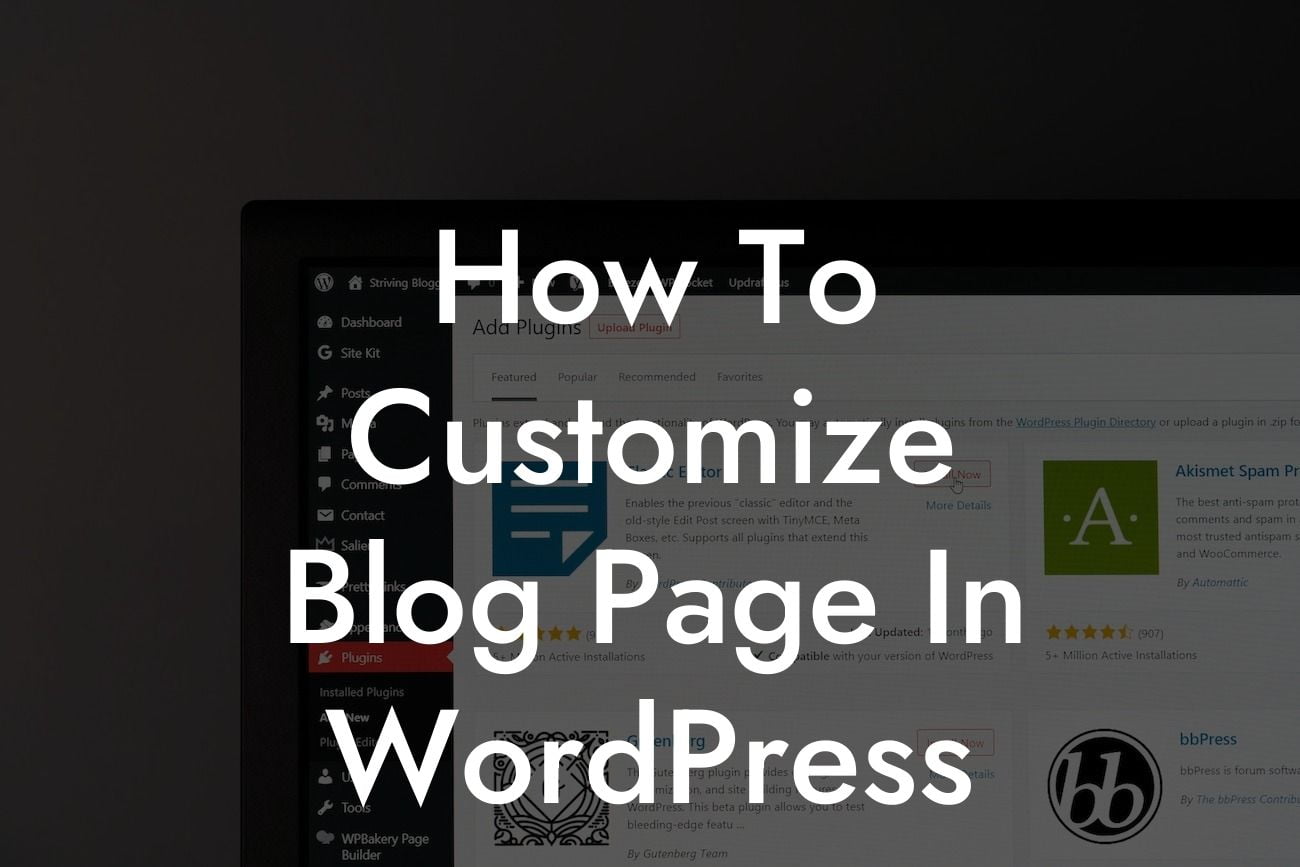 How To Customize Blog Page In WordPress