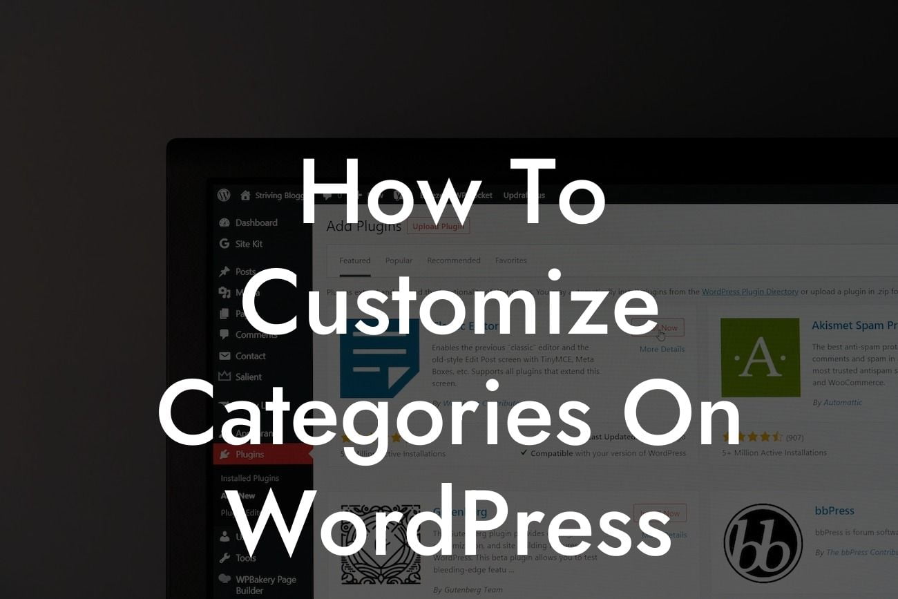 How To Customize Categories On WordPress