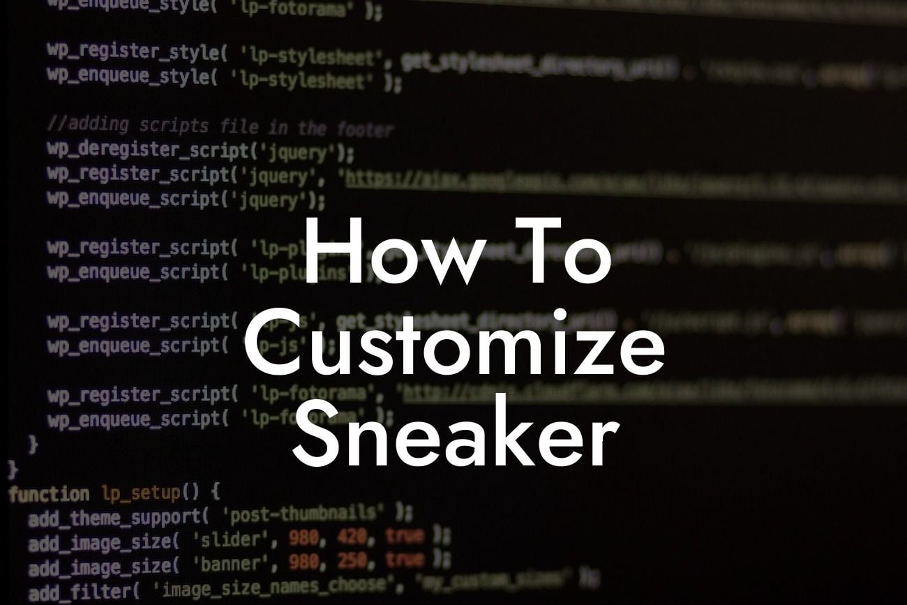 How To Customize Sneaker