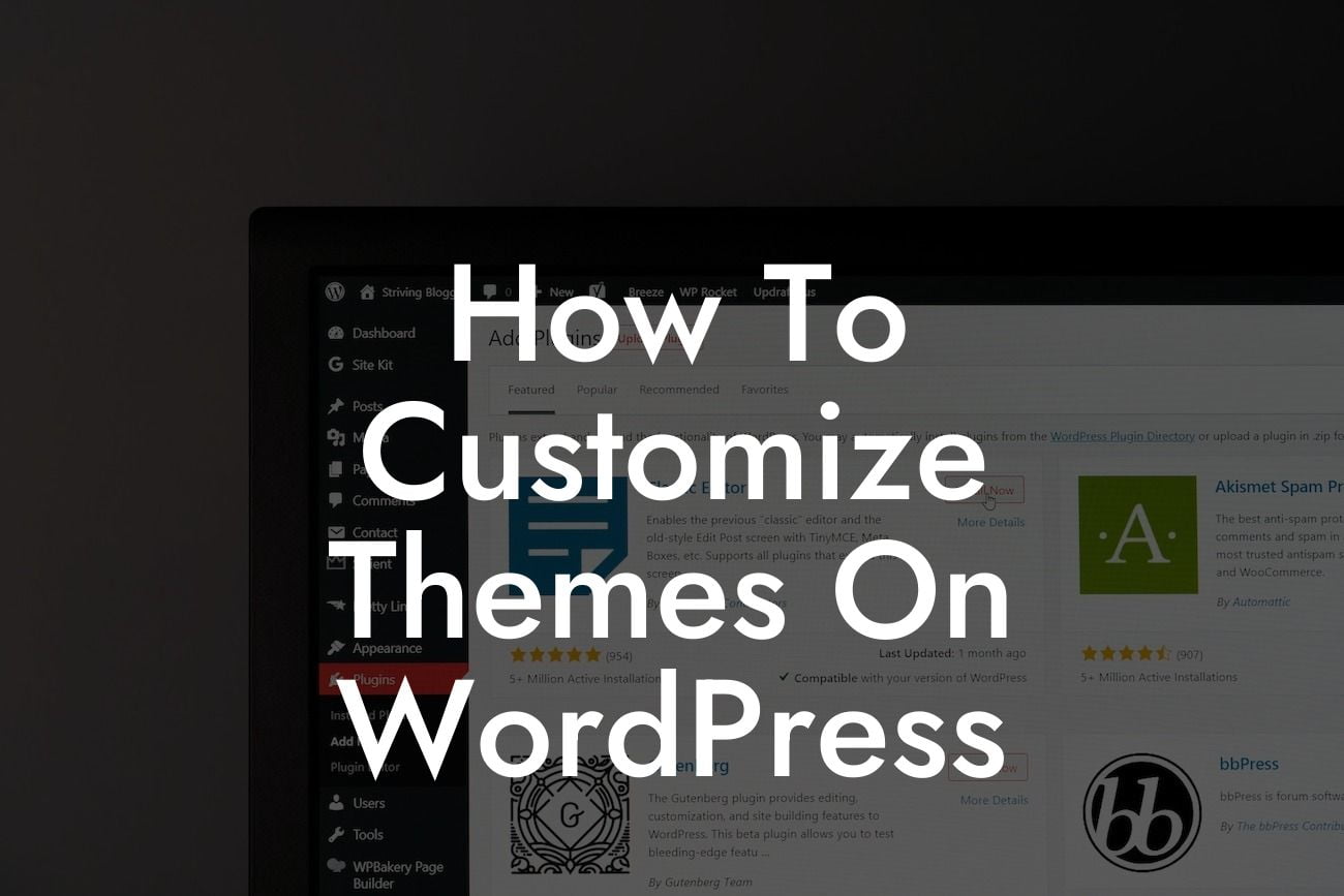 How To Customize Themes On WordPress