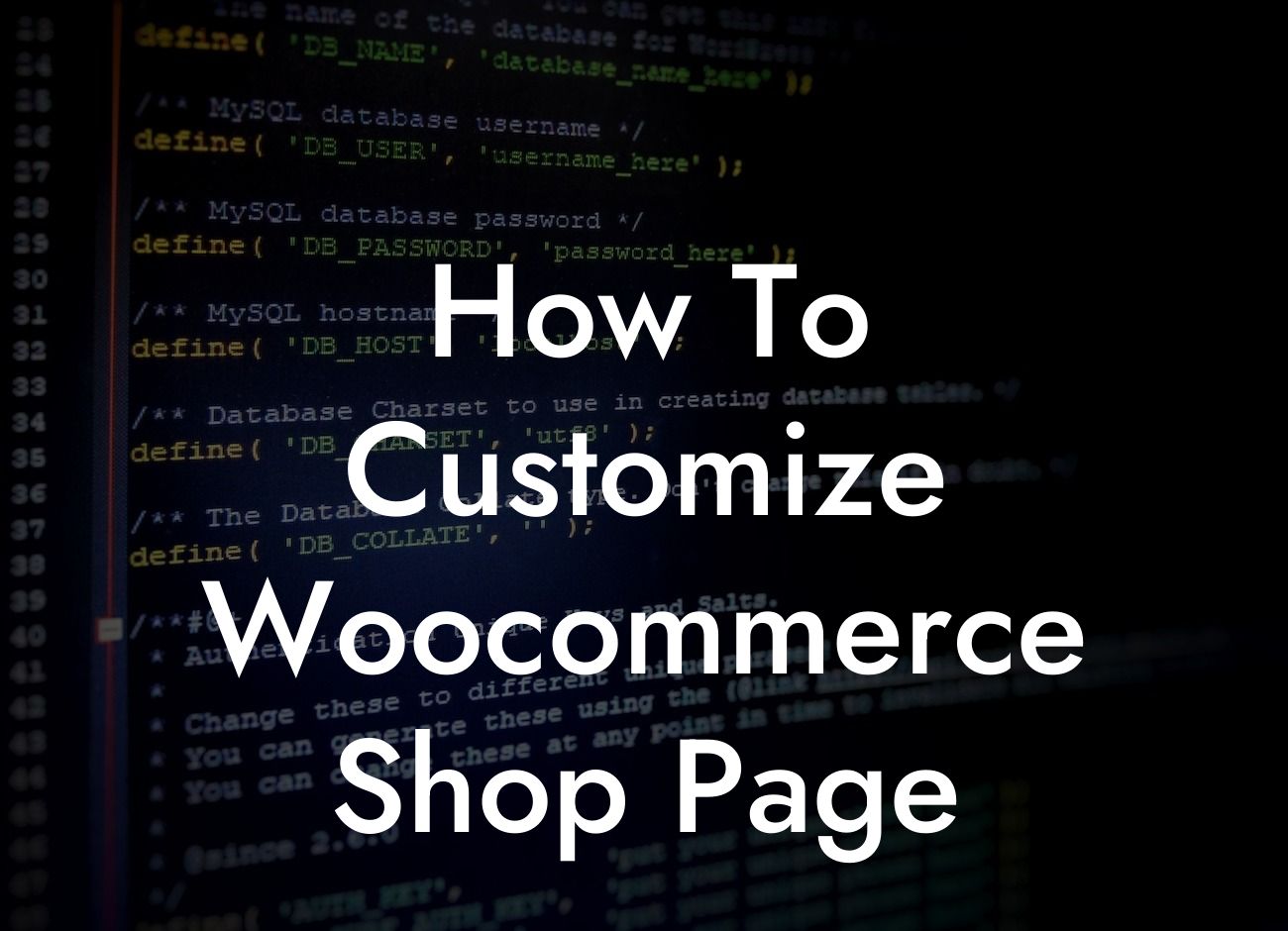 How To Customize Woocommerce Shop Page