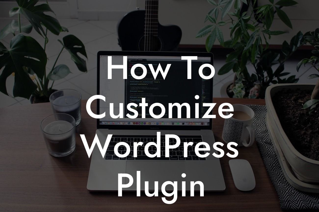 How To Customize WordPress Plugin