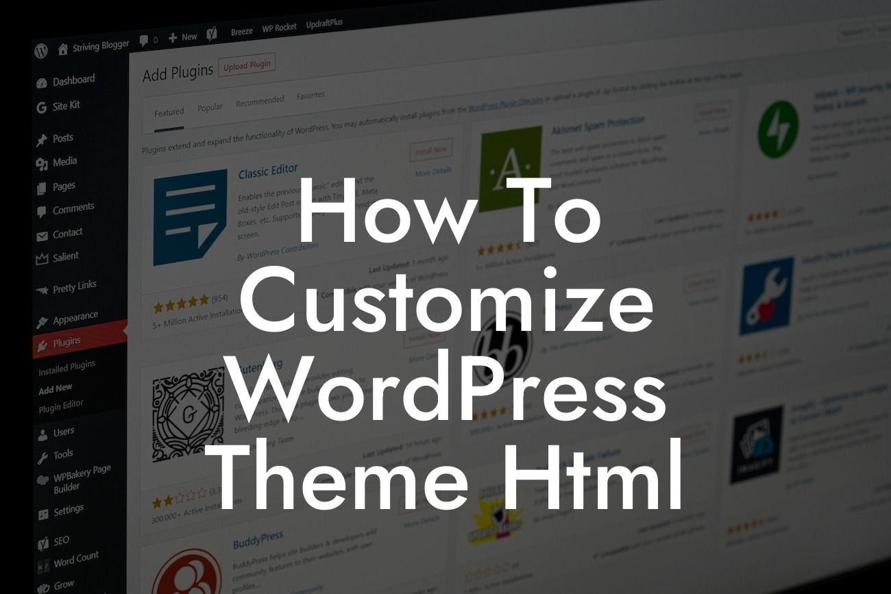 How To Customize WordPress Theme Html