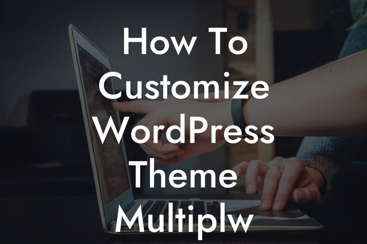 How To Customize WordPress Theme Multiplw Header