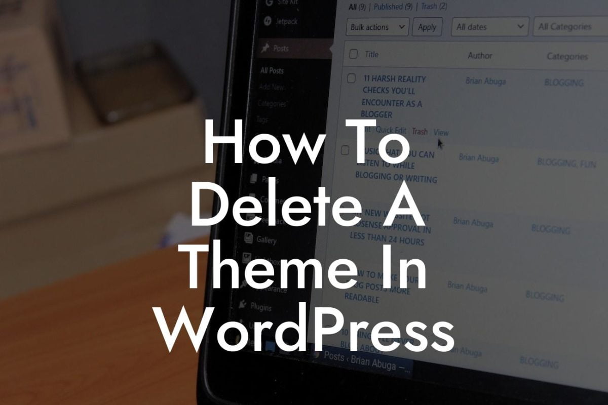 How To Delete A Theme In WordPress