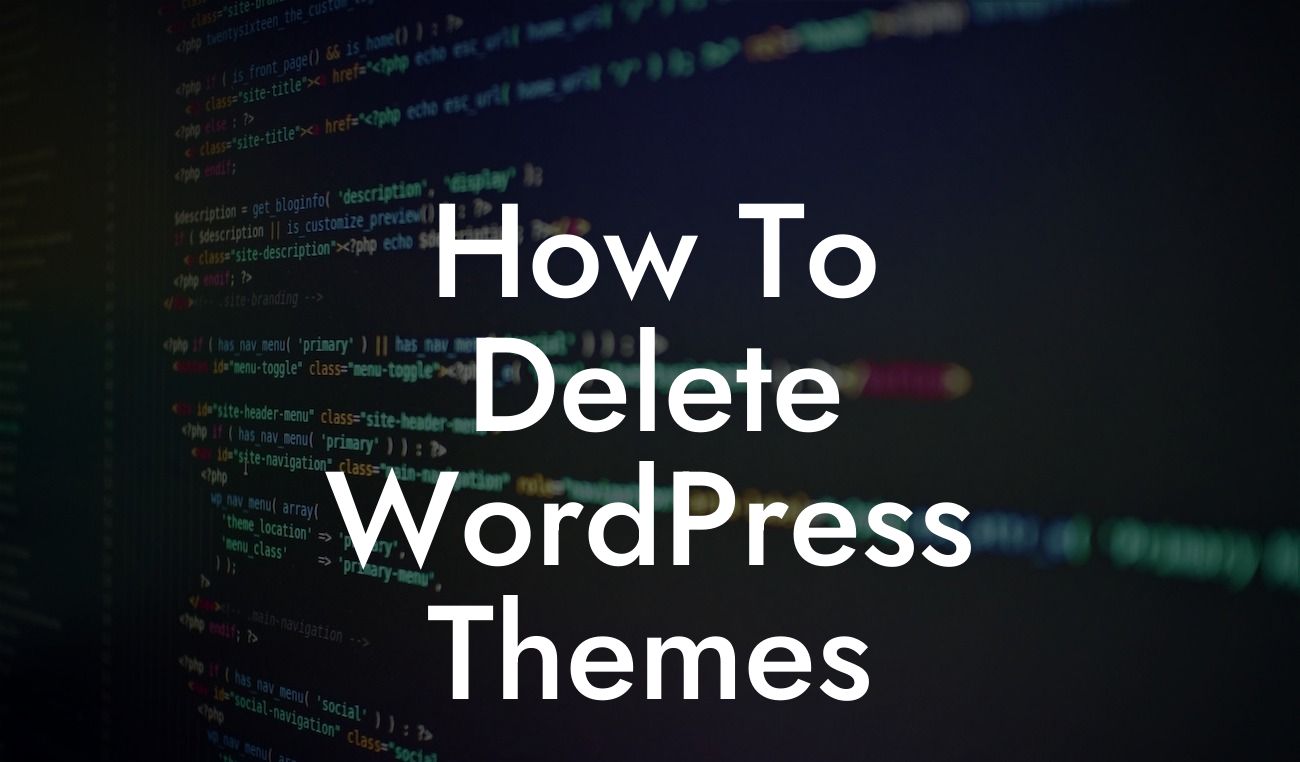How To Delete WordPress Themes