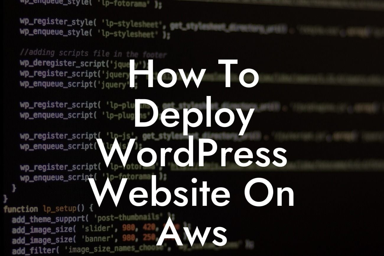 How To Deploy WordPress Website On Aws