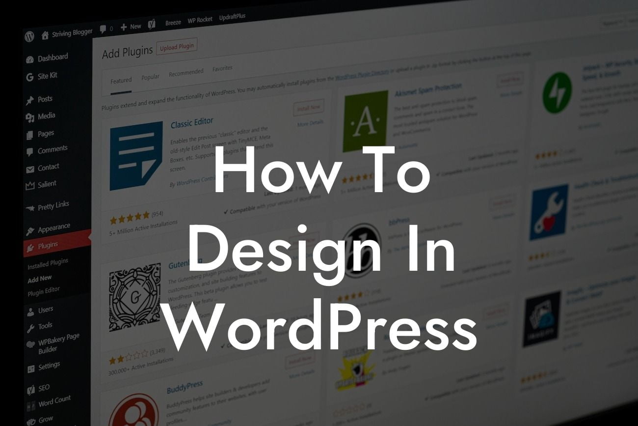 How To Design In WordPress