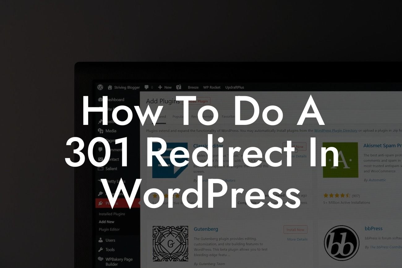 How To Do A 301 Redirect In WordPress