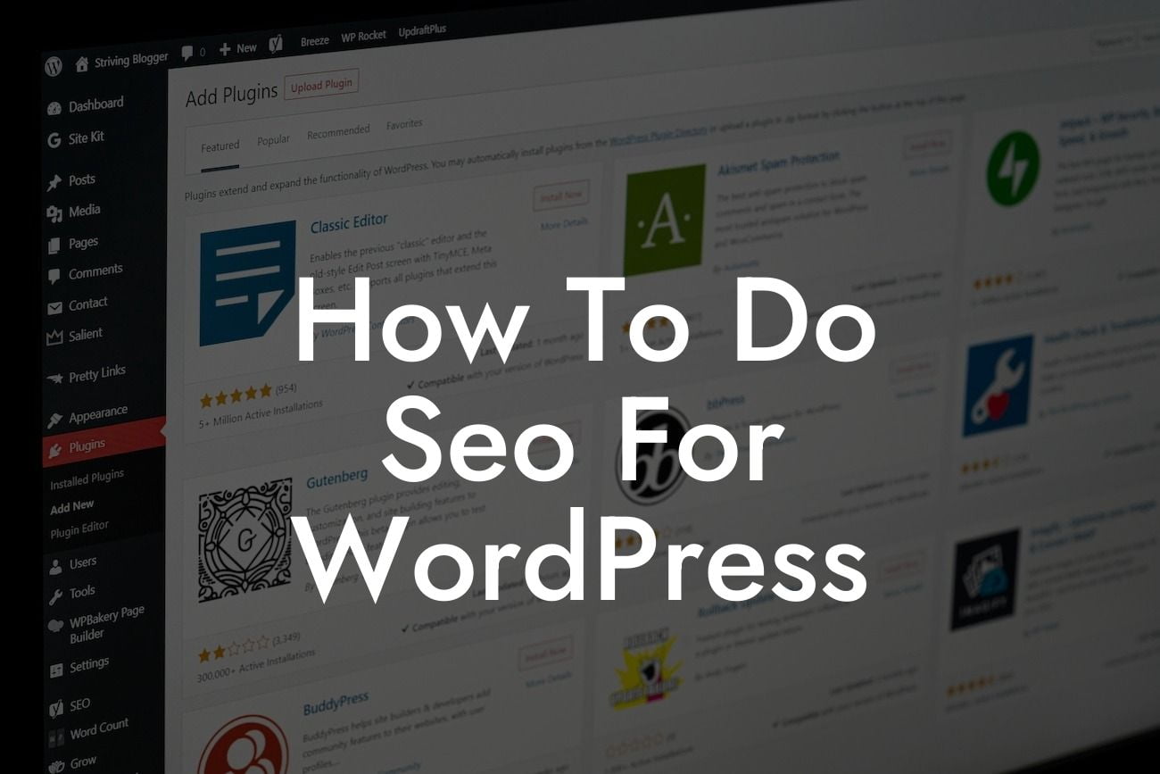 How To Do Seo For WordPress