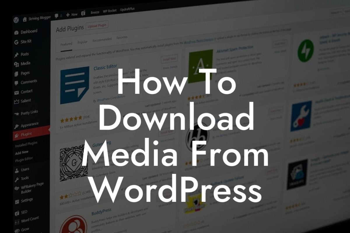 How To Download Media From WordPress