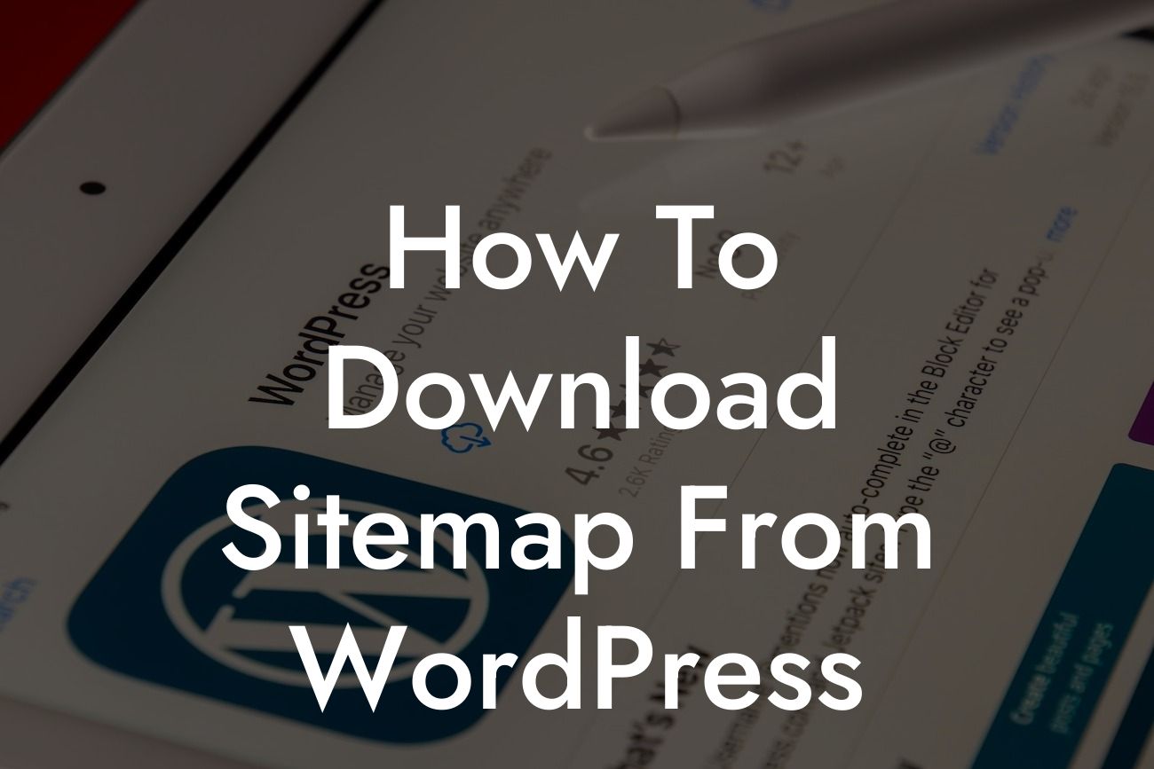 How To Download Sitemap From WordPress