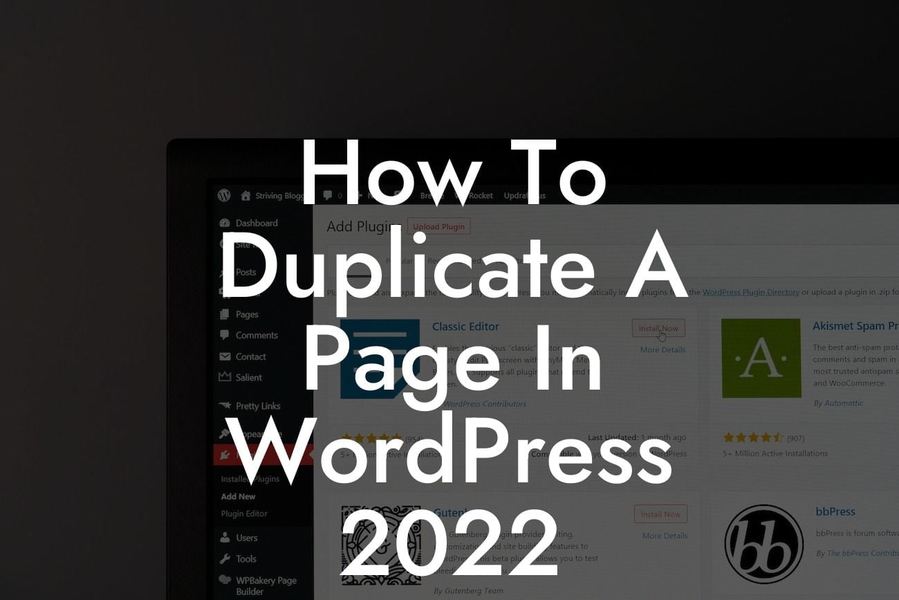 How To Duplicate A Page In WordPress 2022