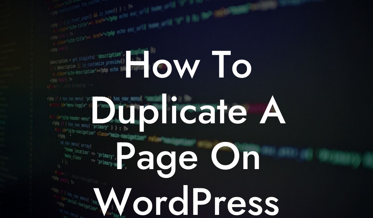 How To Duplicate A Page On WordPress