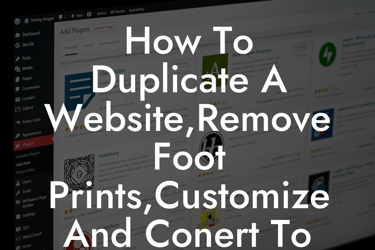 How To Duplicate A Website,Remove Foot Prints,Customize And Conert To WordPress