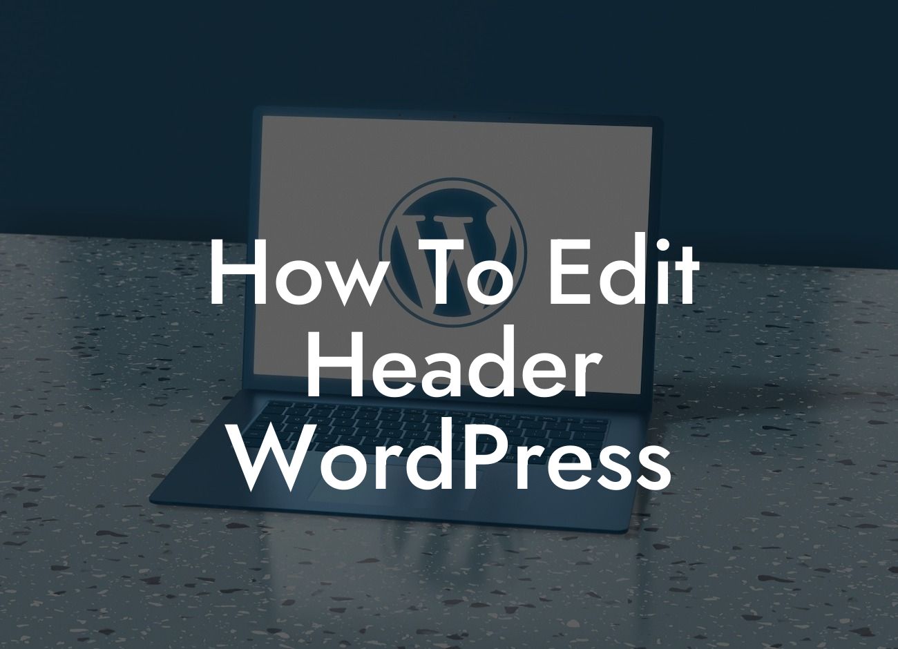 How To Edit Header WordPress