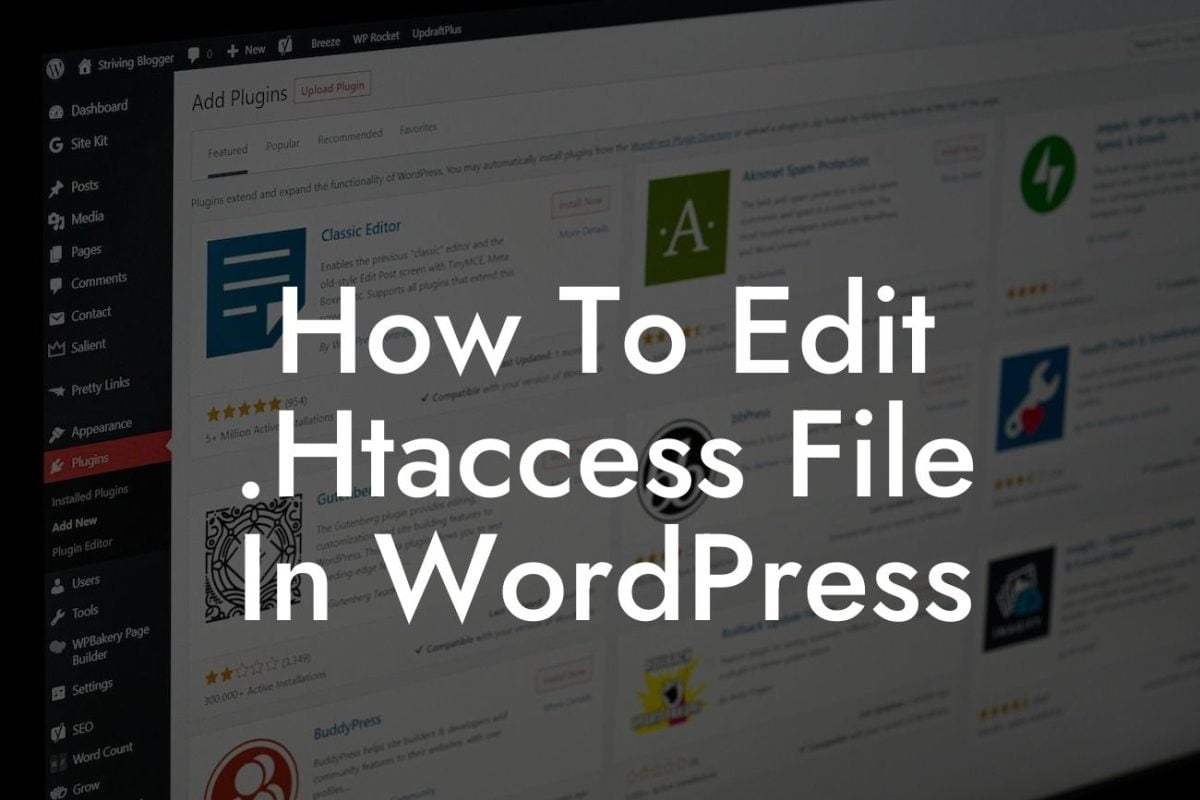 How To Edit .Htaccess File In WordPress