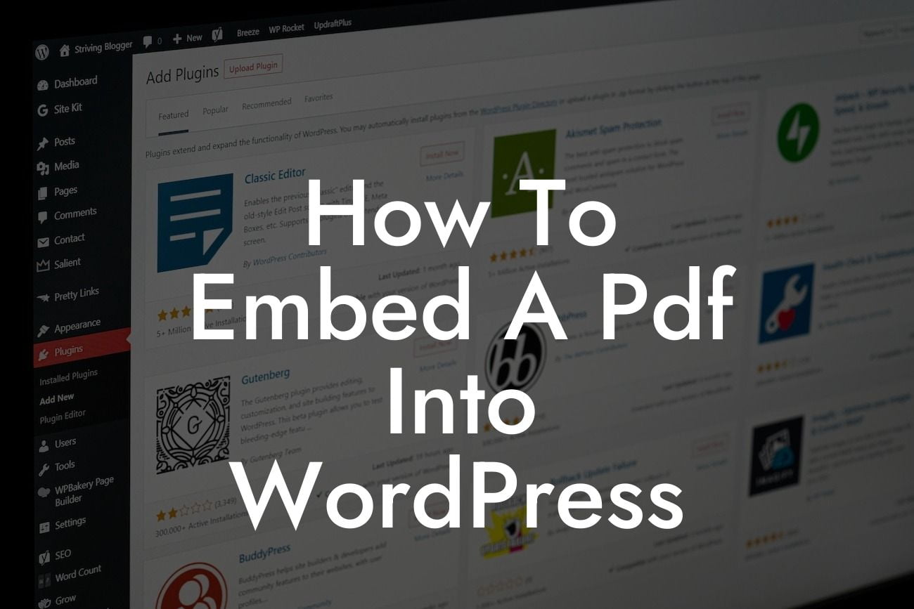 How To Embed A Pdf Into WordPress