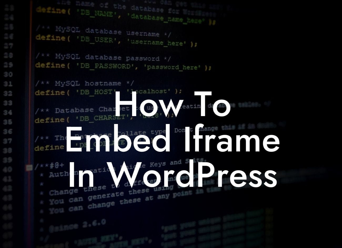 How To Embed Iframe In WordPress
