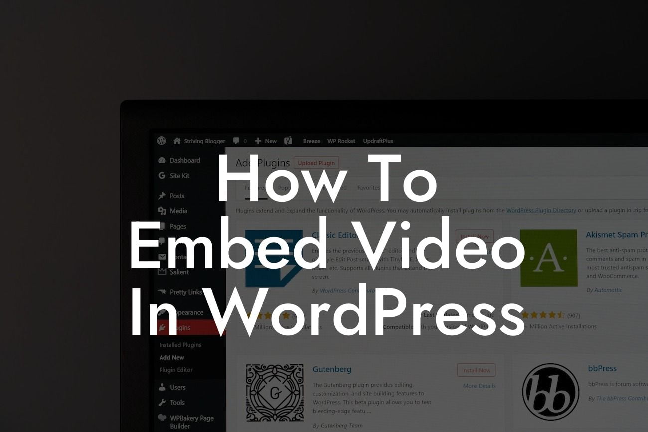 How To Embed Video In WordPress
