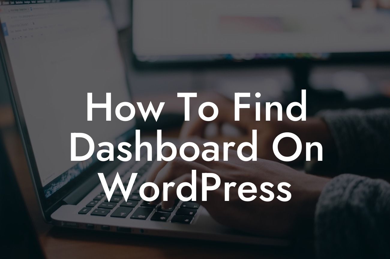 How To Find Dashboard On WordPress