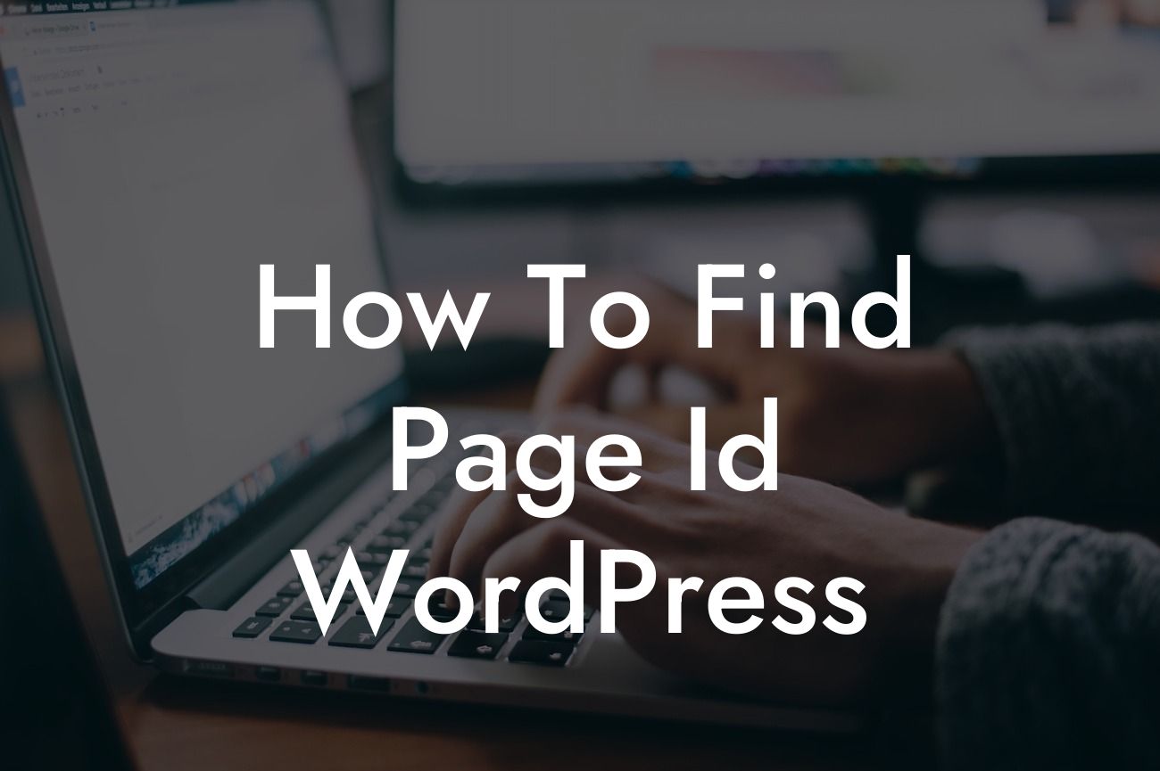 How To Find Page Id WordPress