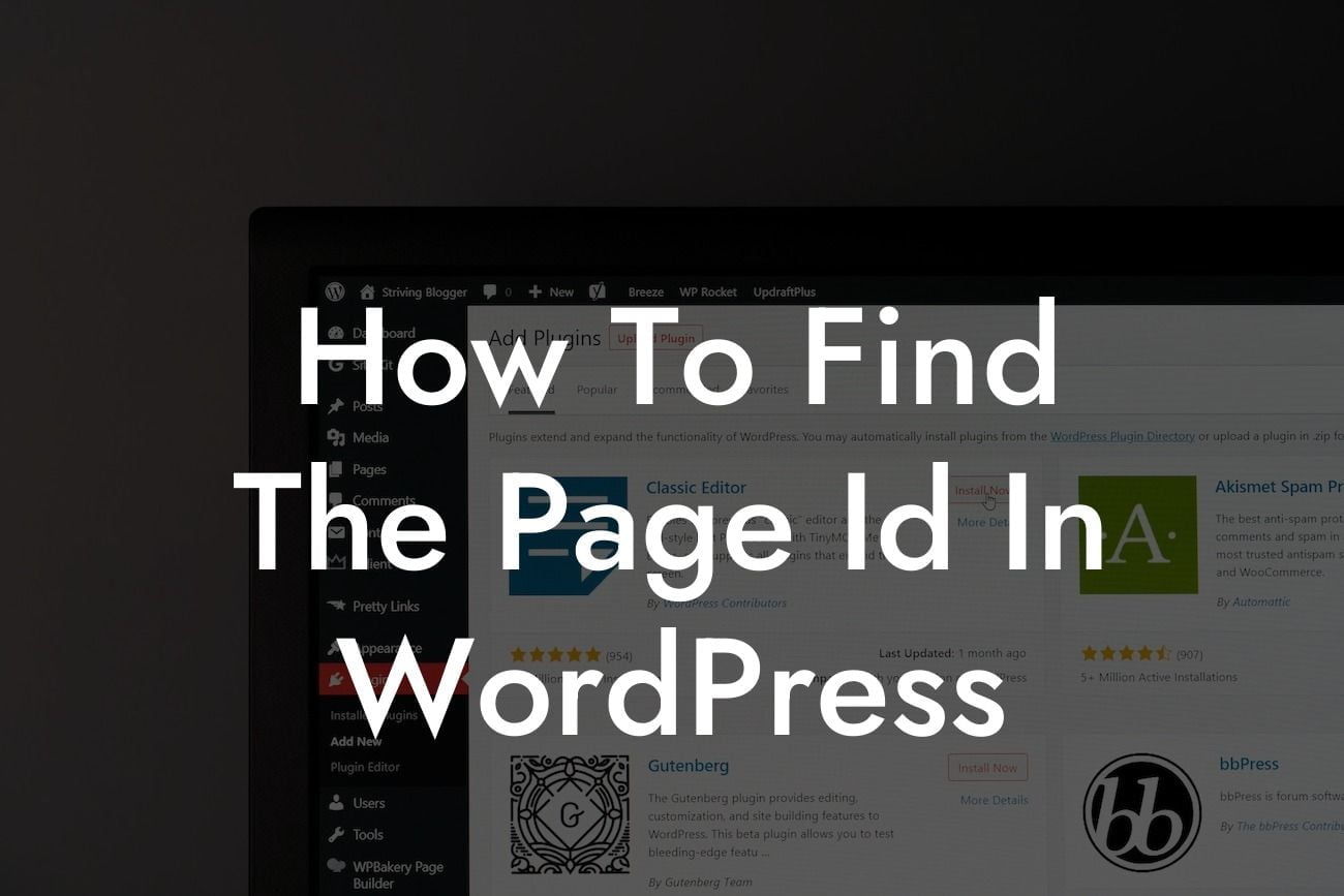 How To Find The Page Id In WordPress