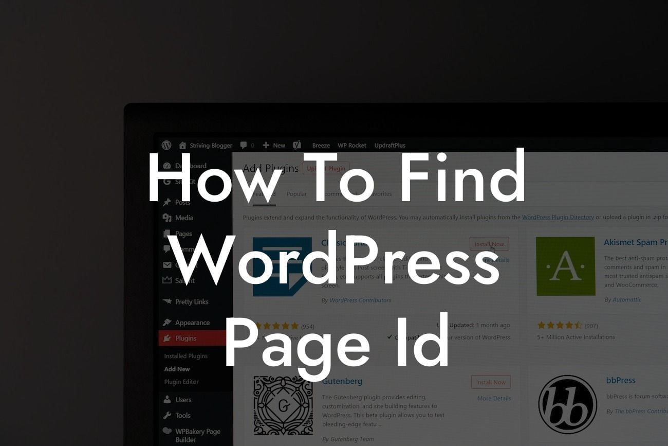 How To Find WordPress Page Id