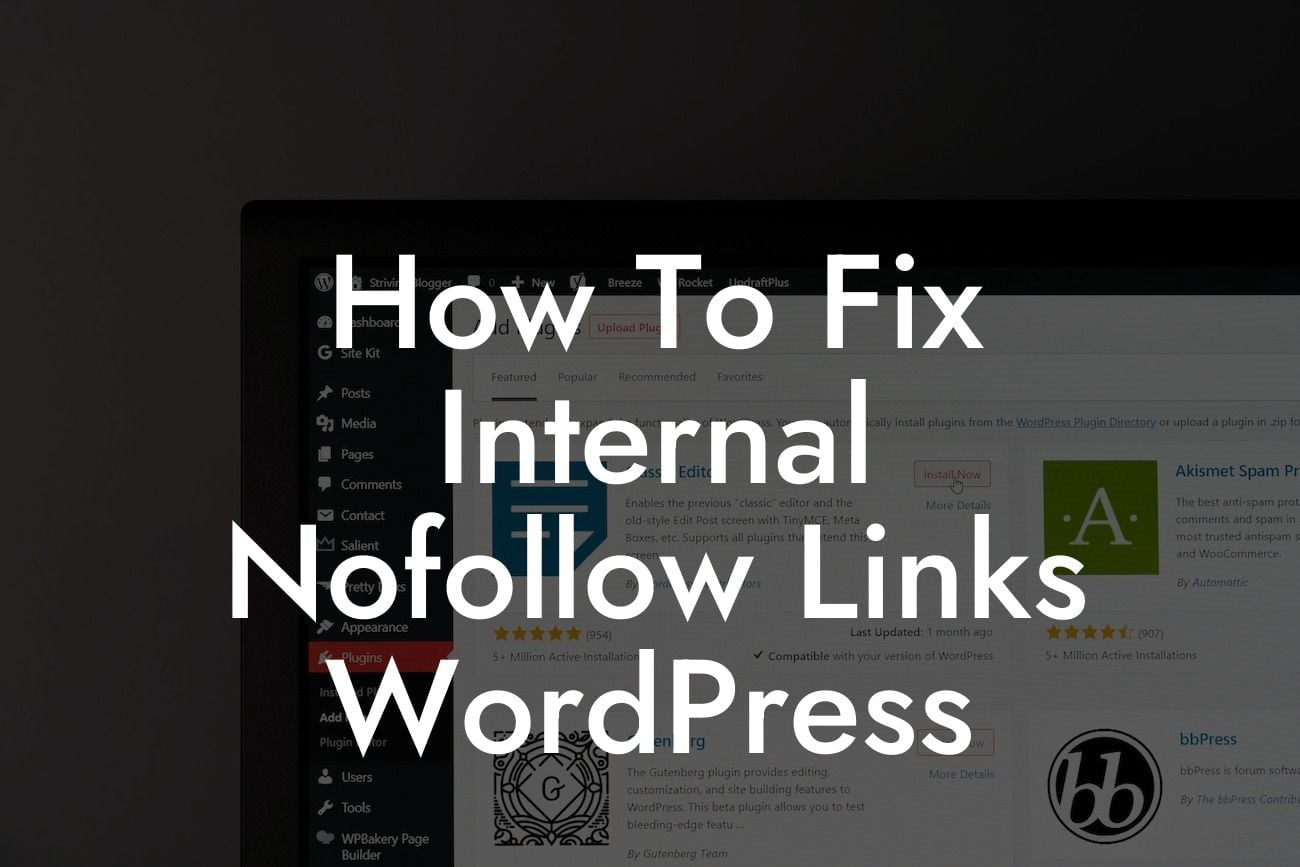 How To Fix Internal Nofollow Links WordPress