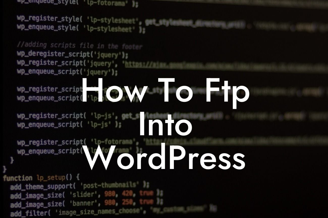 How To Ftp Into WordPress
