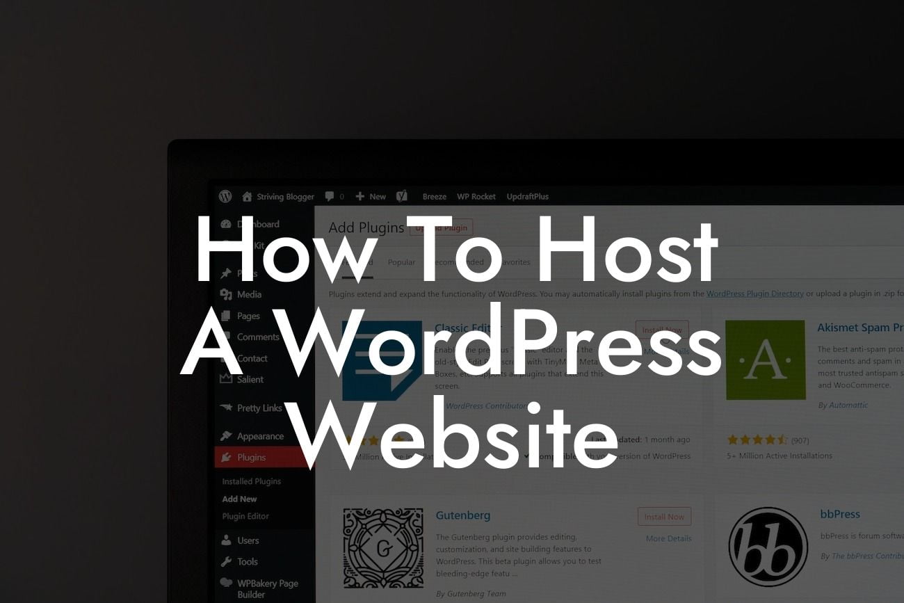 How To Host A WordPress Website