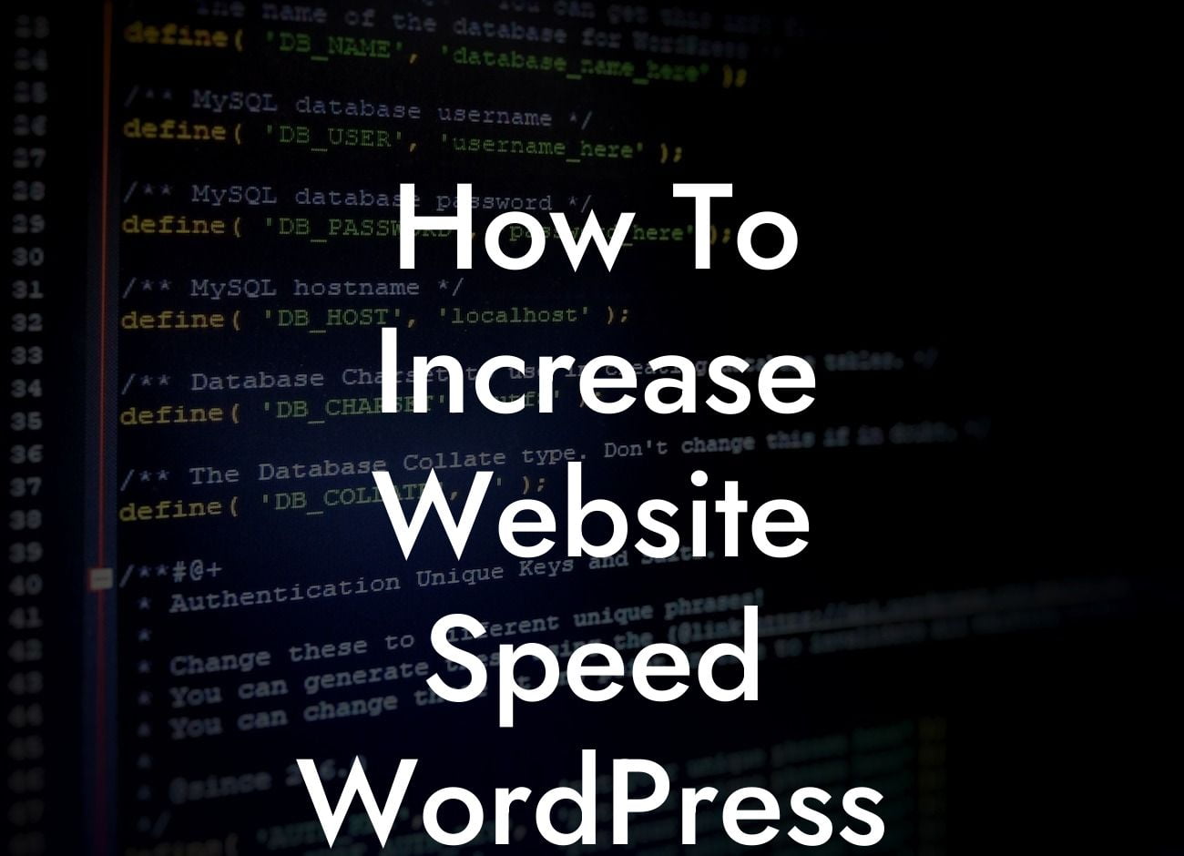 How To Increase Website Speed WordPress