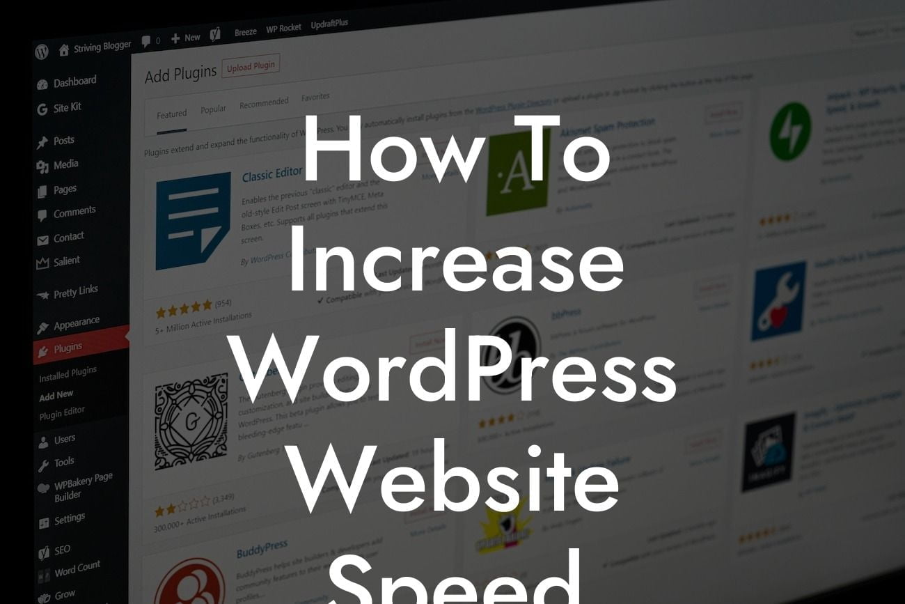How To Increase WordPress Website Speed