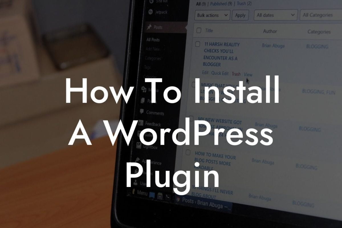 How To Install A WordPress Plugin