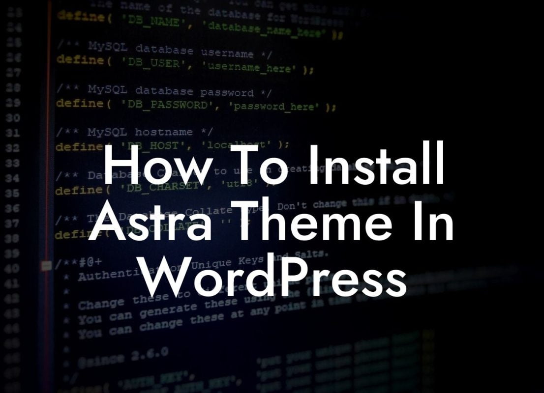How To Install Astra Theme In WordPress