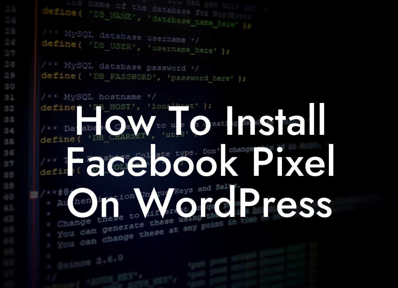 How To Install Facebook Pixel On WordPress