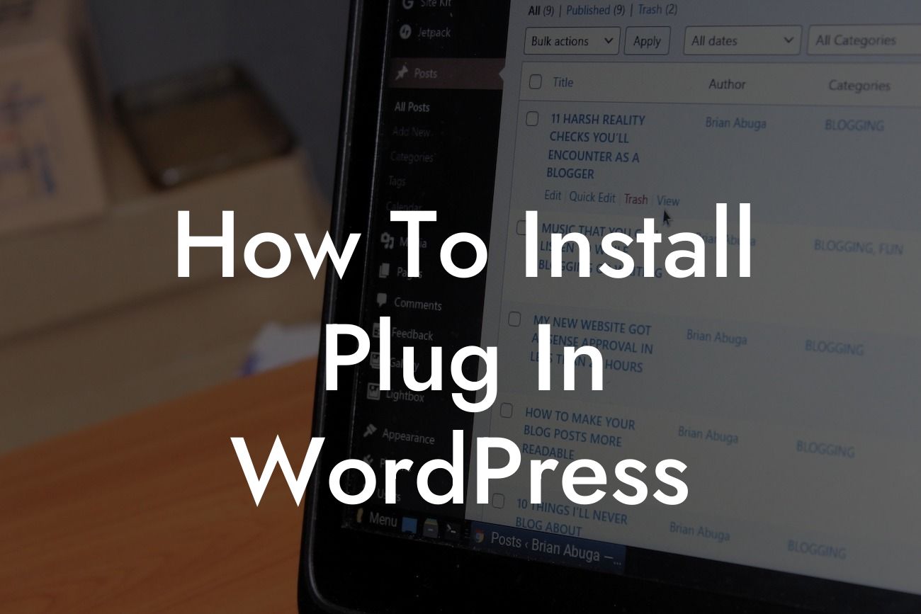 How To Install Plug In WordPress